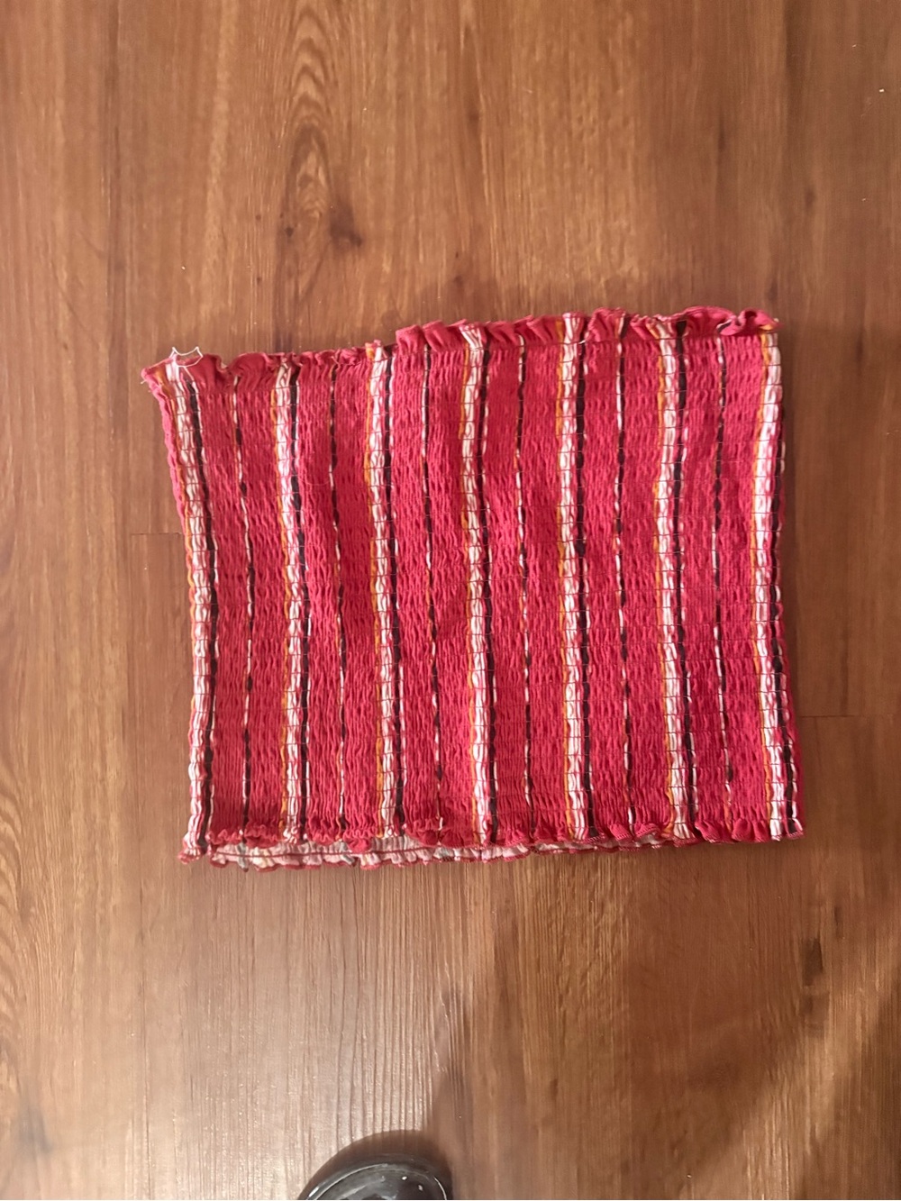 Striped Red Tube Top